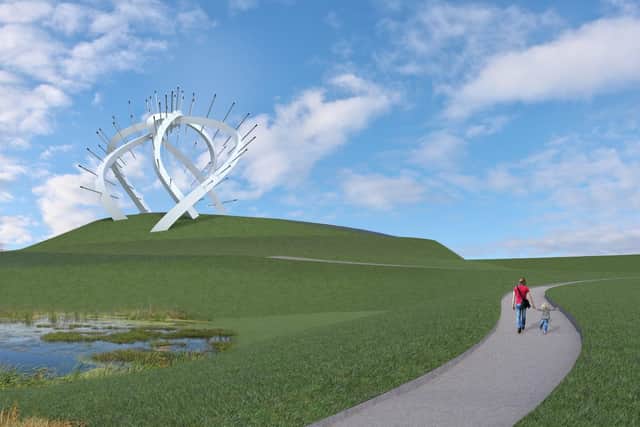 It is hoped the new 'Star of Caledonia' sculpture near Gretna Green could be completed by 2026. Image: Balmond Studio