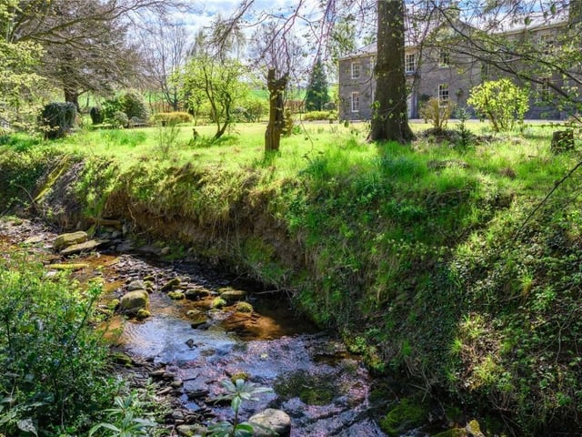 The Garvock Burn runs through the property.
