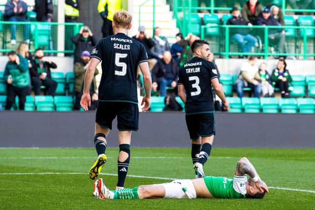 Hibs striker Martin Boyle is dejected after missing a chance against Celtic. (Photo by Alan Harvey / SNS Group)