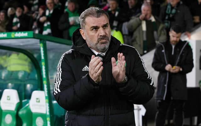 Celtic Manager Ange Postecoglou during the 3-0 win over Livingston at Celtic Park. (Photo by Craig Williamson / SNS Group)