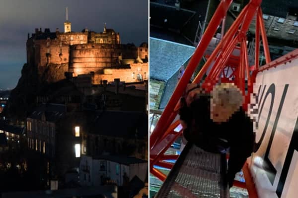 Lockdown flouting teens scale crane and bus surf in Edinburgh city centre