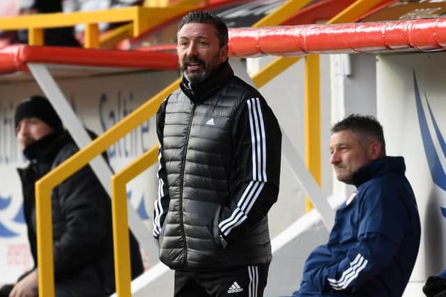 Aberdeen manager Derek McInnes - undermined by chairman Dave Cormack's plan to hold a Q & A session with fans on eve of tomorrow's clash with Celtic (Photo by Ross MacDonald / SNS Group)