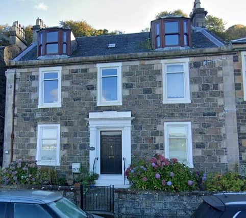 This Victorian attic flat has no gas connection but does have electricity and running water, and is in a mansion-style fronted house with views over Rothesay Bay.