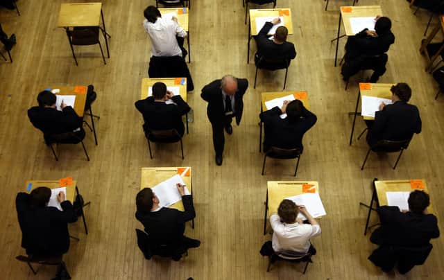 Exams results north and south of the border have caused uproar.