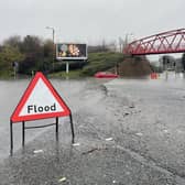 An amber weather warning in eastern Scotland has been extended as heavy rain drenches parts of the country.