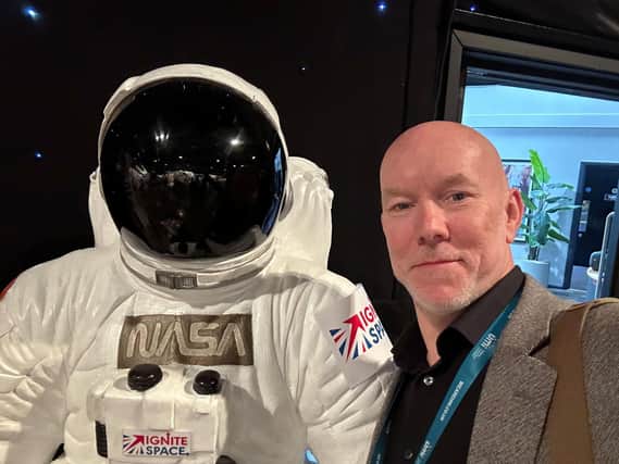 Andy Campbell and friend are ready for the future