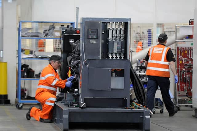 Manufacturing output increased for the eighth successive month in January but the rate of expansion cooled. Picture: John Devlin