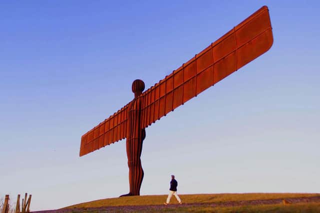 The 66 ft tall Angel of the North is Antony Gormley's best known work of art. Owen Humphreys/PA