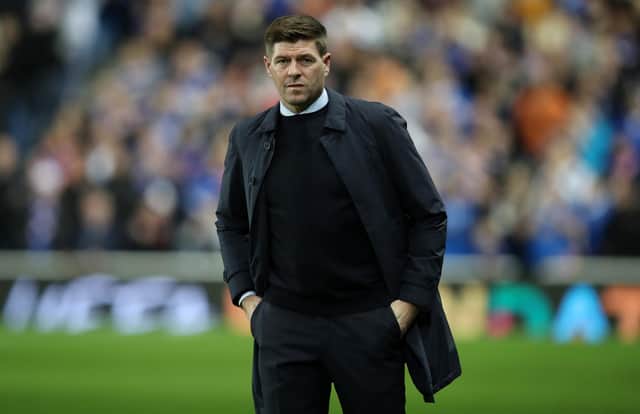 Rangers manager Steven Gerrard insists he is satisfied with the progression of his team so far this season. (Photo by Ian MacNicol/Getty Images)