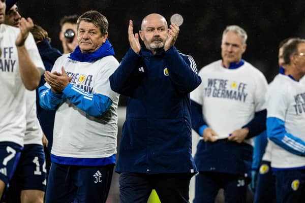 Scotland manager Steve Clarke applauds the Tartan Army at Hampden Park after the final 2024 qualifier against Norway. Picture: Alan Harvey/SNS