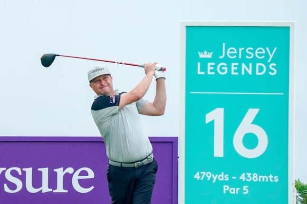 Greig Hutcheon in action in the Jersey Legends at La Moye Golf Club in St Helier, Jersey. Picture: Phil Inglis/Getty Images.