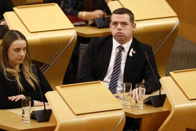 Scottish Conservative leader Douglas Ross. Image: Jeff J Mitchell/Getty Images.