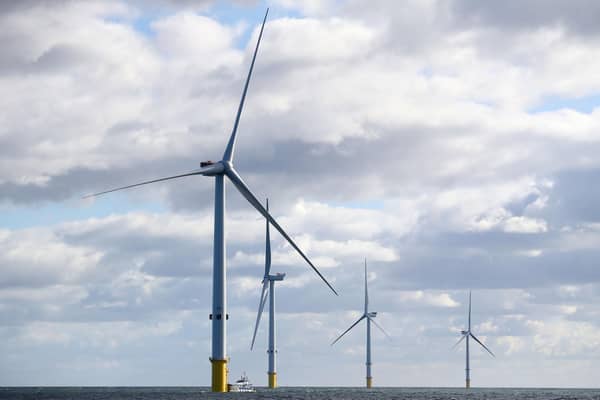 An offshore wind farm. PIC: Owen Humphreys/PA Wire