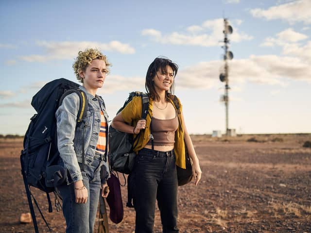 Julia Garner and Jessica Henwick in The Royal Hotel PIC: See Saw Films