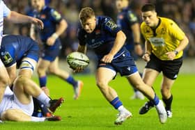 Edinburgh's Ben Vellacott scored two tries in his side's 33-15 win over Bayonne in the EPCR Challenge Cup round of 16 to set up a quarter-final tie against the Sharks. (Photo by Ross Parker / SNS Group)