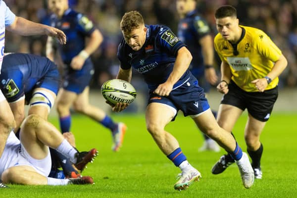 Edinburgh's Ben Vellacott scored two tries in his side's 33-15 win over Bayonne in the EPCR Challenge Cup round of 16 to set up a quarter-final tie against the Sharks. (Photo by Ross Parker / SNS Group)