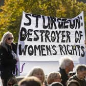 A protest was held by campaign group For Women Scotland at the Scottish Parliament against plans to introduce gender self-identification (Photo: Lisa Ferguson)