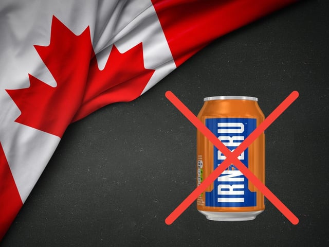 Back in 2014 Irn Bru was banned from Canada due to its contained additives. However, this ban has since been lifted.