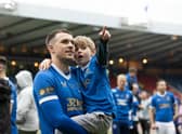Aaron Ramsey's son Sonny didn't see his dad make history (Photo by Craig Williamson / SNS Group)