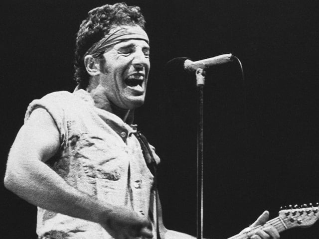 Bruce Springsteen performs at the Brendan Byrne Arena in East Rutherford, N.J in his home state 1981