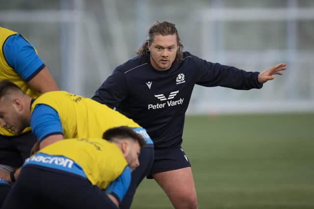 Nick Auterac during Scotland training at the Oriam. (Photo by Paul Devlin / SNS Group)