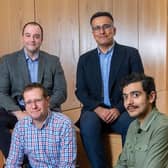 Clockwise from top left - Prof David Flynn, Prof Hadi Heidari, Dr Mahmoud Wagih and Prof Jeff Kettle of the James Watt School of Engineering.