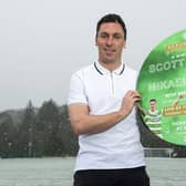 Celtic icon Scott Brown returns to his old Lennoxtown stomping ground to promote a special evening to be held at the SECC on May 18 that will see the  37-year-old and former team-mate Mikel Lustig  honoured. (Photo by Craig Foy / SNS Group)