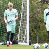 On-loan goalkeeper Ryan Schofield is the latest player to depart Hibs after being recalled by Huddersfield Town. (Photo by Mark Scates / SNS Group)