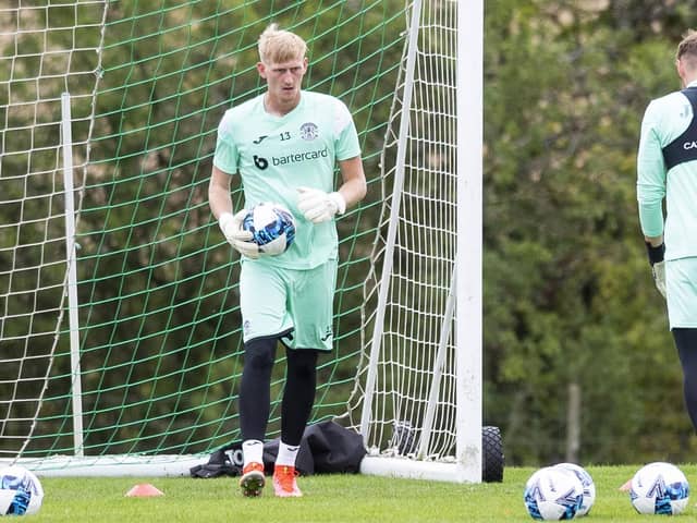 On-loan goalkeeper Ryan Schofield is the latest player to depart Hibs after being recalled by Huddersfield Town. (Photo by Mark Scates / SNS Group)