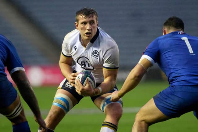 Matt Fagerson impressed at No 8 in the Autumn Nations Cup loss to France. Picture: Craig Williamson / SNS
