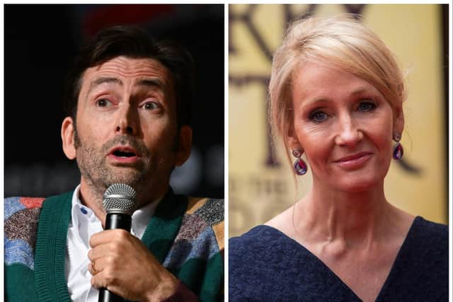 David Tennant has been criticised by JK Rowling