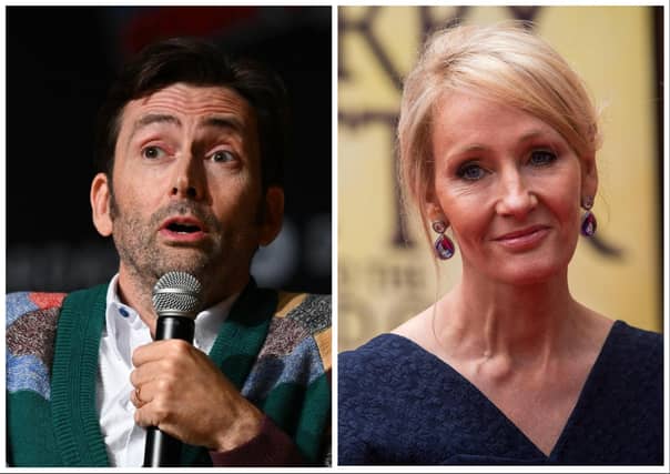 David Tennant was previously criticised by JK Rowling