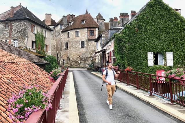 The village of Carrenac in South West France, close to the chateau where painting from the Louvre were hidden during the Second World War.