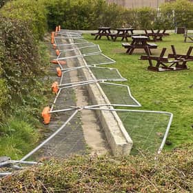 Vandals left a trail of destruction after targeting the new park.