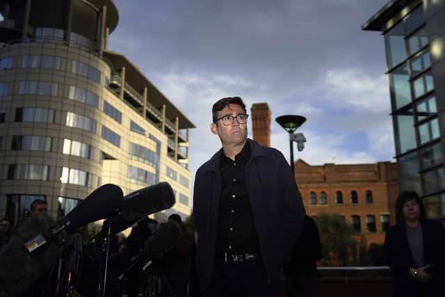 Greater Manchester mayor Andy Burnham has strongly criticised the UK government over its level of support for businesses ordered to close because of the Covid restrictions (Picture: Christopher Furlong/Getty Images)