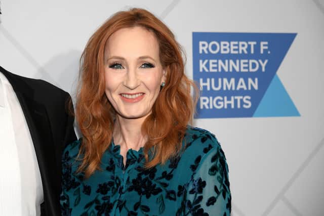 JK Rowling has joked she will celebrate the 25th anniversary of Harry Potter next year with cheese on toast and a glass of champagne.(Photo by Dia Dipasupil/Getty Images)