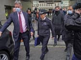 Metropolitan Police chief Dame Cressida Dick leaves BBC Broadcasting House, London, following her appearance on BBC Radio London.