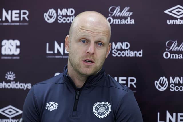 Hearts head coach Steven Naismith.