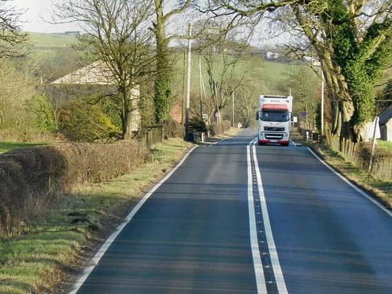 The A75 at Woodside, east of Dumfries. (Photo by David Dixon/Geograph)