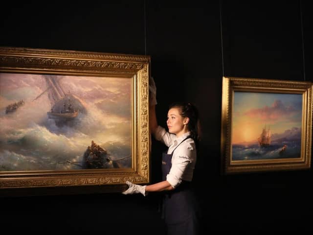 Two other paintings by Ivan Aivazovsky were offered as part of Sotheby’s Russian Pictures sale last year in London.