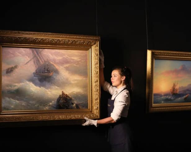 Two other paintings by Ivan Aivazovsky were offered as part of Sotheby’s Russian Pictures sale last year in London.