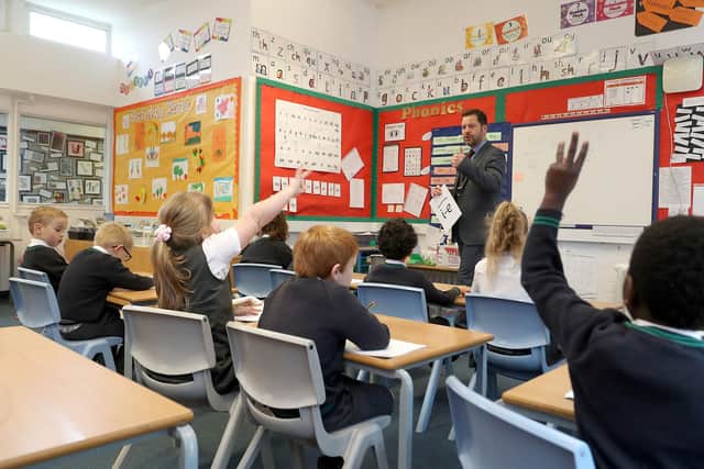 Pupils during a lesson in a classroom. Picture: Martin Rickett/PA Wire