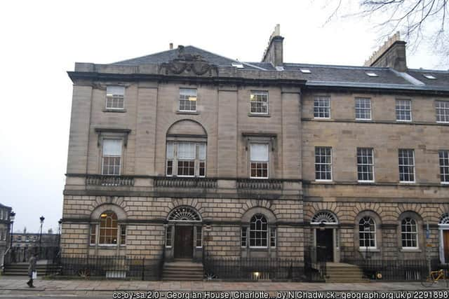 The  Georgian House in Charlotte Square, Edinburgh. PIC: geograph/N Chadwick.