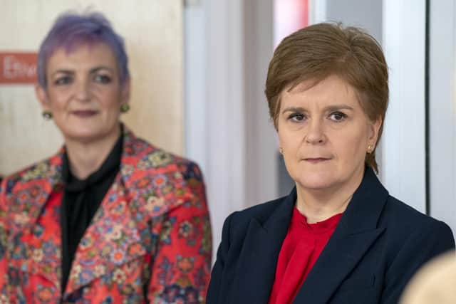 First Minister Nicola Sturgeon officially opens Harper House in Saltcoats. Picture: Jane Barlow - Pool/Getty Images