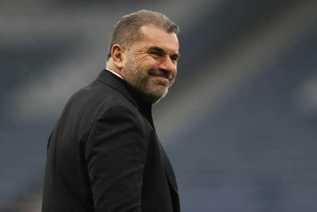 Celtic manager Ange Postecoglou quoted the Proclaimers when he met Dermot Desmond, but won't be meeting up again as he's comfortable to 'just get on' with the job. (Photo by Craig Williamson / SNS Group)