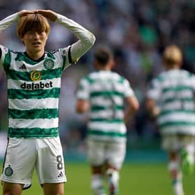 Kyogo Furuhashi was on target as Celtic overcame Dundee 3-0 at Parkhead.