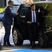 Prime Minister Rishi Sunak arrives at the Europe Summit in Granada, Spain. Picture: AP Photo/Manu Fernandez