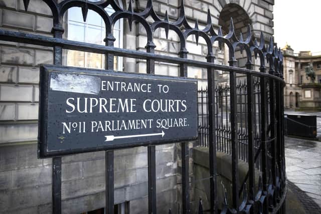 The entrance to the Supreme Courts and Court of Session in Parliament Square, Edinburgh. Picture: Jane Barlow/PA Wire