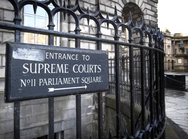 The entrance to the Supreme Courts and Court of Session in Parliament Square, Edinburgh. Picture: Jane Barlow/PA Wire