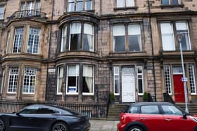 The property of the Moderator for Church of Scotland has been put up for sale. The building sits on Rothesay Terrace in Edinburgh. Picture: Lisa Ferguson